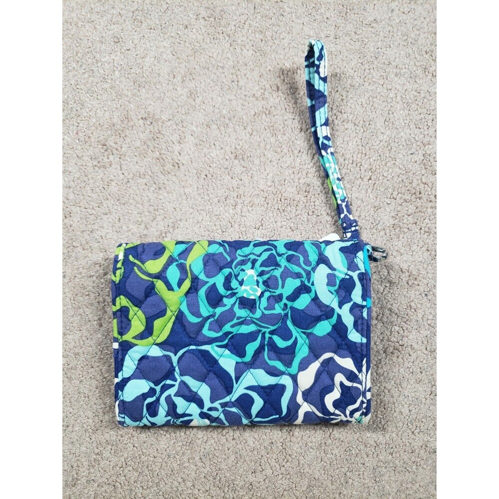 Vera Bradley Twist Turn Lock Wallet Blue/Multi - Picture 2 of 6